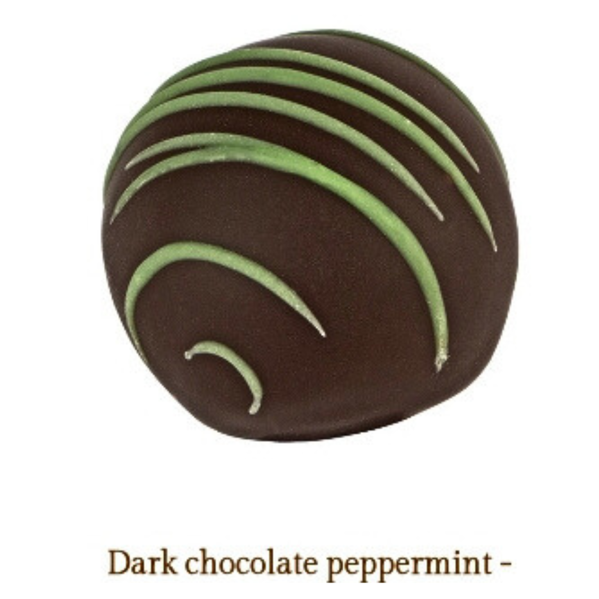 Dark chocolate peppermint - without alcohol