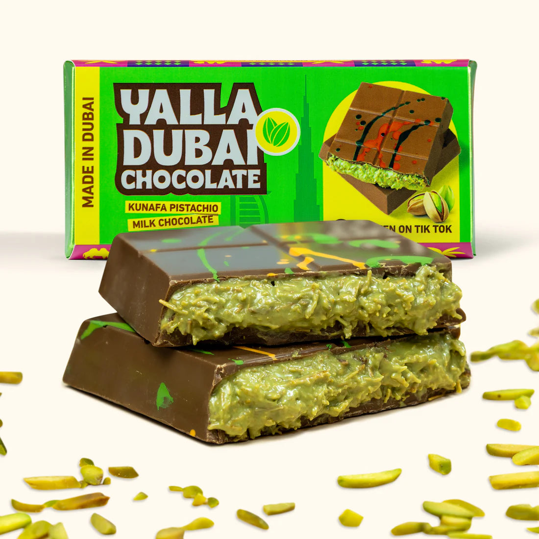 Kunafa Pistachio milk Dubai Chocolate - 180 g